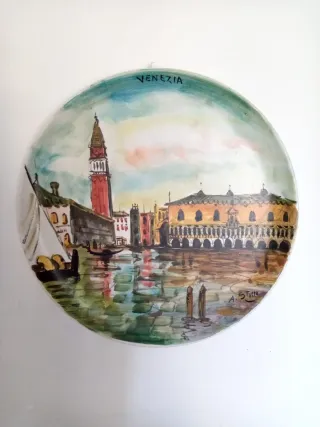 2 Piatti Decorativi Artigianali di Venezia