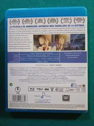 YOUR NAME (TU NOMBRE). BLU RAY. ANIME.