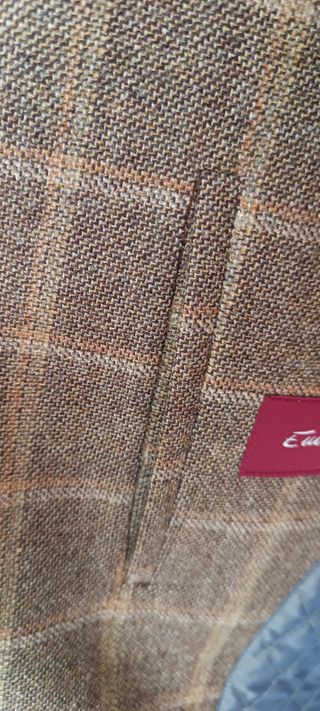 Americana cuadros marrón ”Emidio Tucci”. Talla 50.