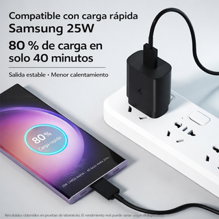Cargador Samsung 25W USB-C Viaje