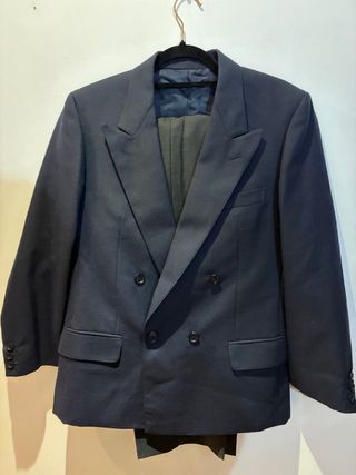 Traje de chaqueta azul