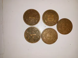 4 Monedas 1 Peseta 1944 escucho ofertas