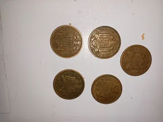 4 Monedas 1 Peseta 1944 escucho ofertas