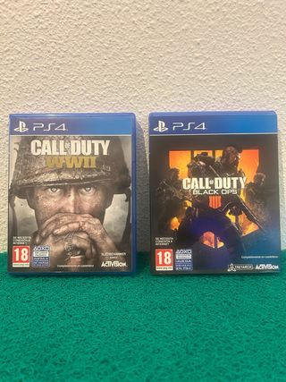 Lote Call of Duty PS4 WWII + Black Ops 4