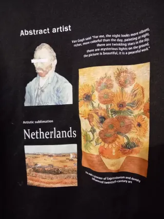 Felpa con stampa Van Gogh