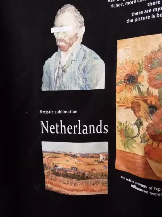 Felpa con stampa Van Gogh