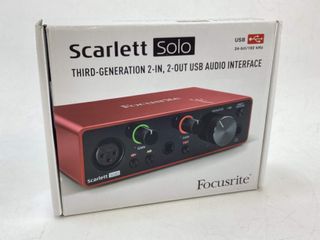 tarjeta sonido focusrite scarlett solo 3rd generation