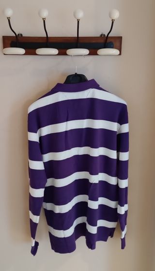 Polo Tommy Hilfiger Rayas Morado Talla M