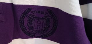 Polo Tommy Hilfiger Rayas Morado Talla M