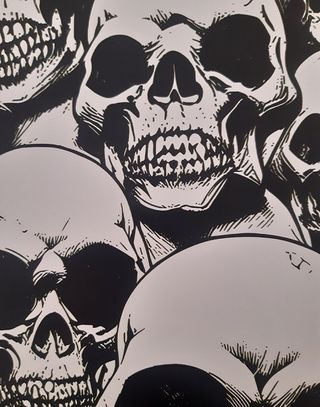 Póster Metal Calaveras