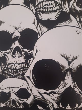 Póster Metal Calaveras