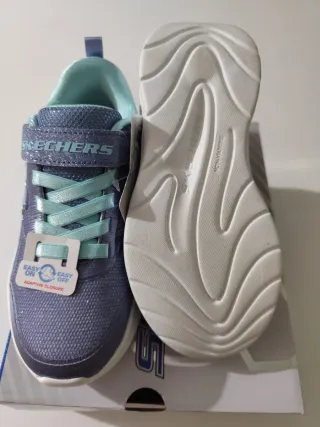 Zapatillas Skechers Niña Azul/Morado