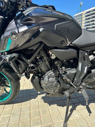 Yamaha MT07 A2 Midnight Cyan 2024