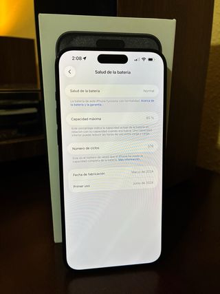 iPhone 15 Pro Max Negro de 256 GB.