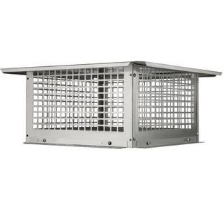 Copertura per Camino, 431.8x431.8mm, Copertura in Acciaio Inox 304, Antiribaltamento & Accessori Pratici & Installazione Facile, Si Adatta a Coperture a Maglia per Camini Esterni