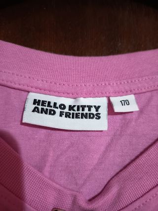 Camiseta crop rosa My Melody y Kuromi