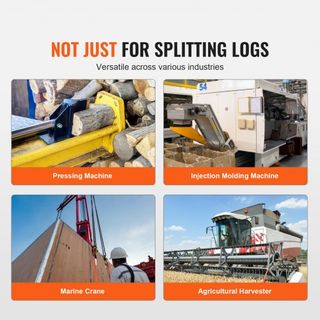 Bomba Hidráulica para Partir Troncos, 13GPM, 2 Etapas 3000PSI Bomba para Partir Madera, Entrada de 1'' Salida NPT de 1/2'' 3600 RPM Bomba Hidráulica de Engranaje de Aluminio, para Partidores de Tr...