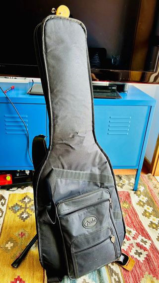 Fender Squier Stratocaster Coreia Gold Logo