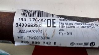 3C0880742E AIRBAG CORTINA DERECHO VOLKSWAGEN PASSAT B6 (2005-2006-2007-2008-2009-2010)