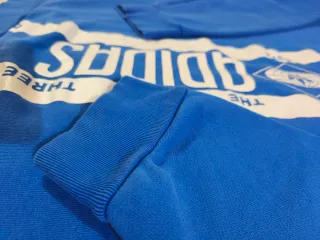 Felpa Adidas blu con logo