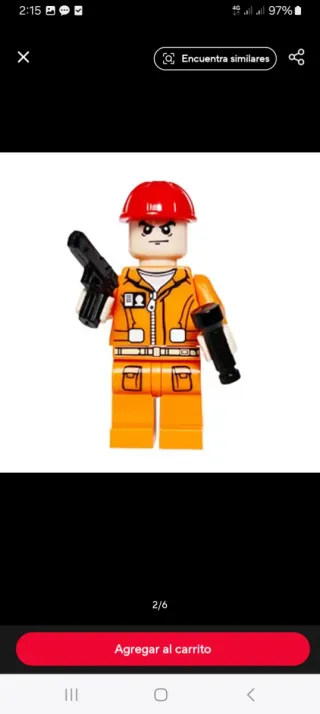 Set 5 miniFiguras Construcción Compatible Lego