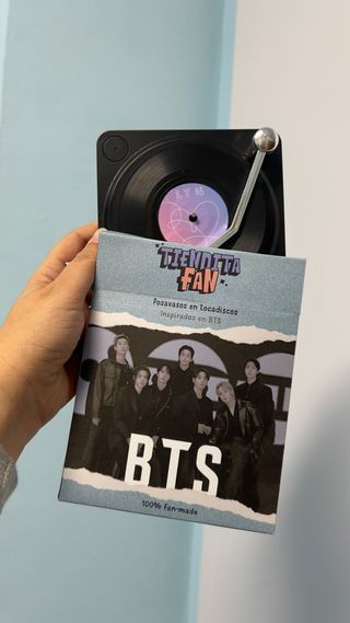 6 Posavasos BTS con NFC y Soporte