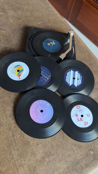 6 Posavasos BTS con NFC y Soporte