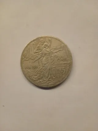 5 Lire Vittorio Emanuele III 1911 VITTORIO EMANUEL