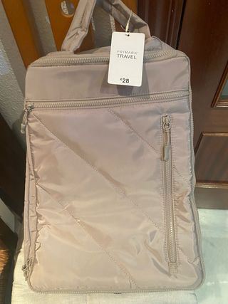 Mochila de viaje Primark Beige con ruedas