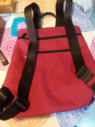 Mochila antirrobo mujer FRONT roja