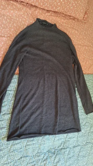 Vestido Stradivarius Gris Talla L