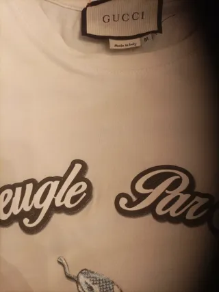 Camiseta Gucci Serpiente y Flores Talla M