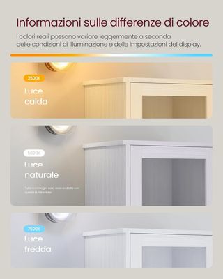 Mueble de Baño Ahorra Espacio, Mueble de Columna, Mueble Alto, Estante Abierto, Puerta de Vidrio, Mueble de Baño con Patas, Estantes Regulables en Altura, Blanco Acero BBK163T44