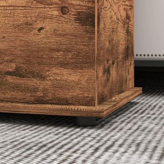 Banco Contenedor, Baúl Interior Con Patas Antideslizantes, Capacidad 120 Kg, Caja Contenedor Interior de Madera, para Dormitorio y Entrada, 100X40X40 Cm, Marrón