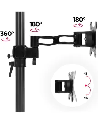 Soporte Doble Pantalla Vertical DURON
