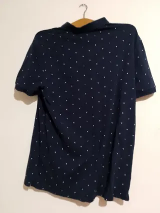 Camiseta Polo Guess Azul Estampada