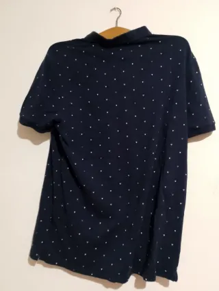 Camiseta Polo Guess Azul Estampada