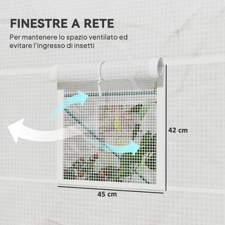 Invernadero de Jardín en Túnel 2.5X2X2 M con Puertas Enrollables y Ventanas, Invernadero para Huerto con 2 Refuerzos Diagonales, Estructura de Metal y Cubierta de PE, para Huerto de Verduras y Flo...