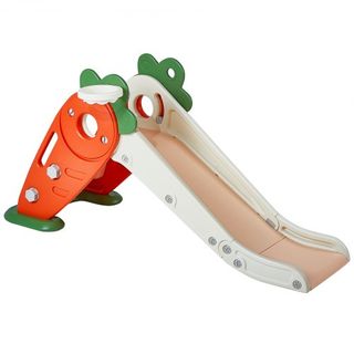 Tobogán para Niños, Tobogán para Niños de 1 a 12 Años con Escaleras Escalables y Aro de Baloncesto, Parque Infantil Interior y Exterior para Niños de Hasta 40 kg, Parque Infantil para Niños con Ba...