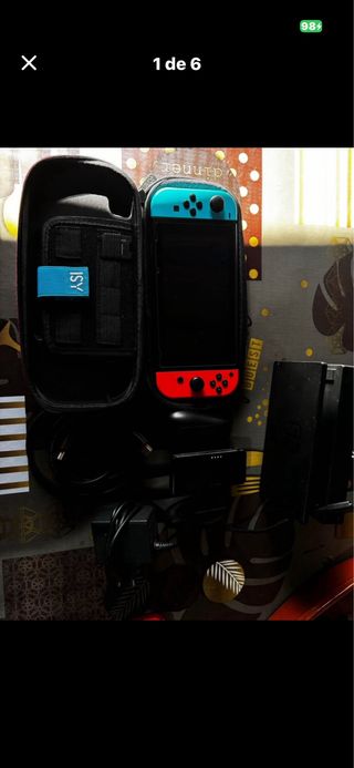 Cargador Nintendo Switch Negro