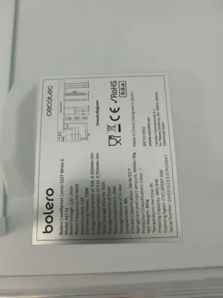 Frigorífico Cecotec Combi 322L