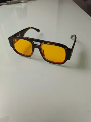Gafas de sol unisex tortuga y amarillas