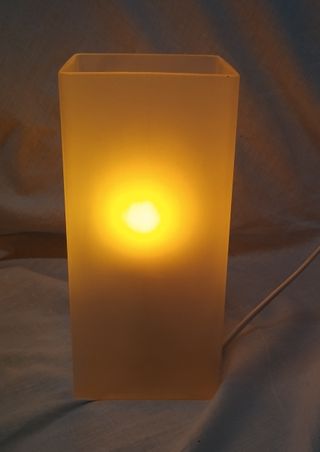 2 Lámparas Mesa IKEA GRÖNÖ Naranja/Blanco