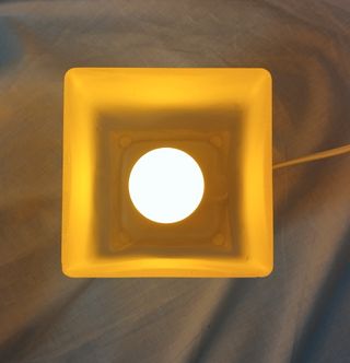 2 Lámparas Mesa IKEA GRÖNÖ Naranja/Blanco