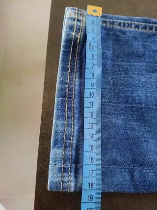Jeans skinny Slim Blu Used Y2K