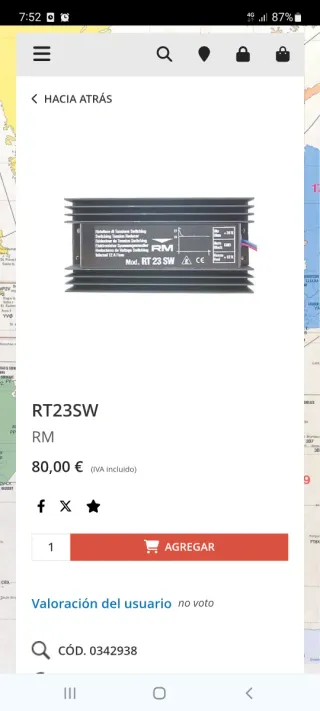Convertidor RM RT 23 SW 24V a 12V