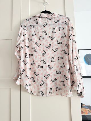 Camisa Zara Estampada Botas y Paisley