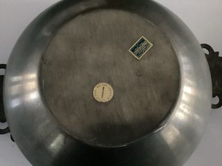 Biscottiera/Zuppiera in peltro con coperchio