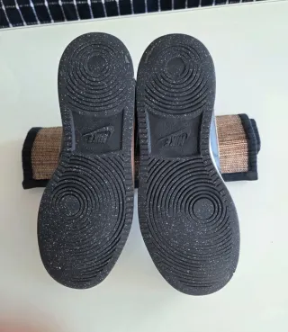 Nike Court Vision Botín Piel Negro