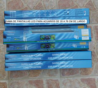 gama de pantalla led pecera acuario 20 a 70 cm luz